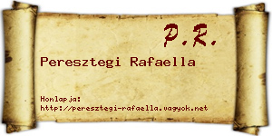 Peresztegi Rafaella névjegykártya